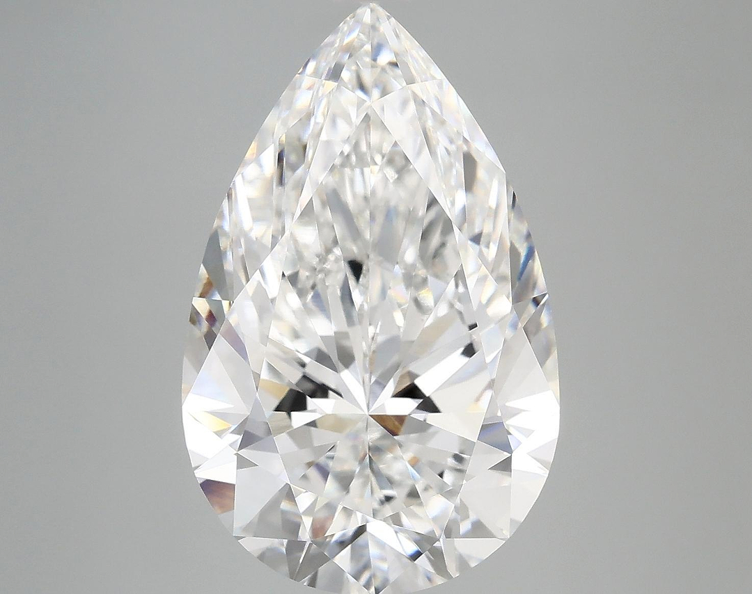 7.37 Carat Pear Shaped Ideal Cut VVS2 IGI Certified Lab Grown Diamond