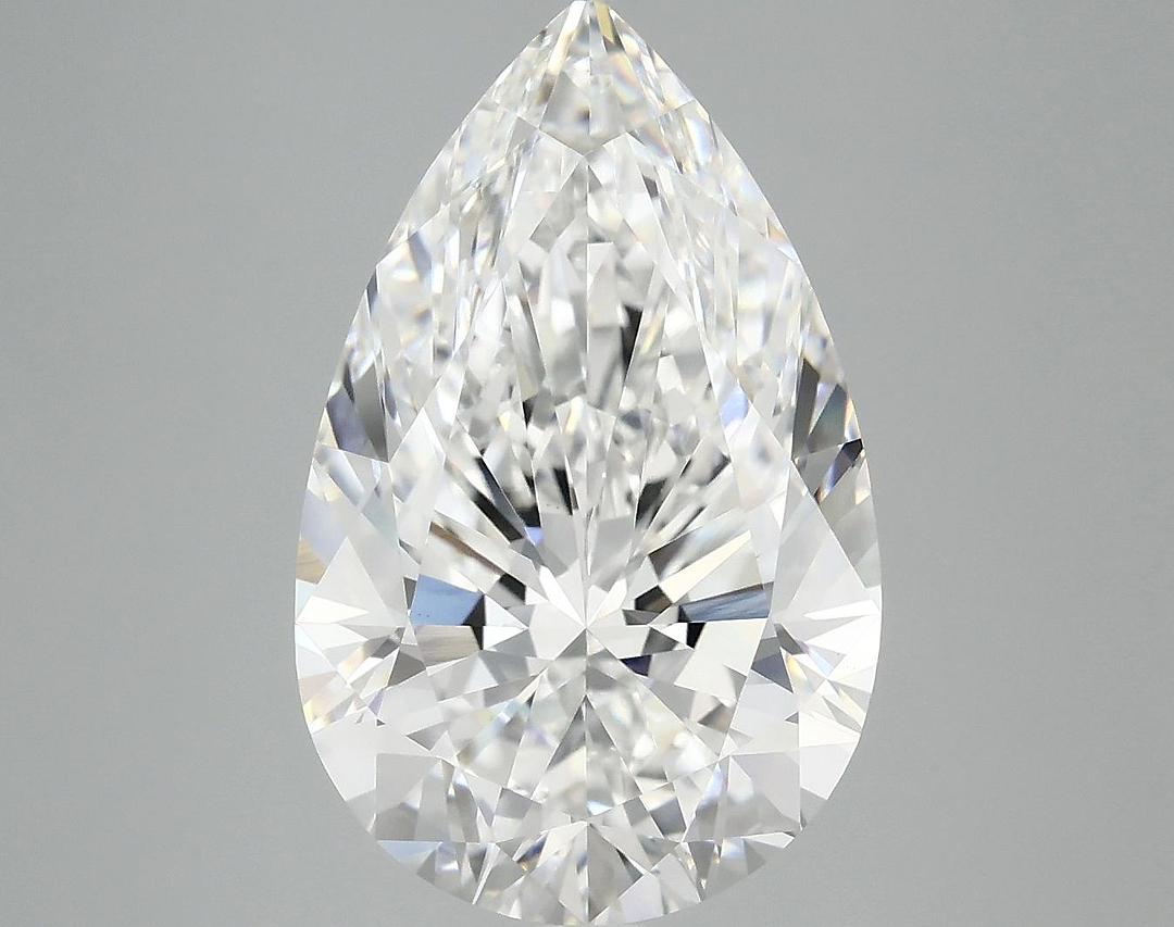 6.07 Carat Pear Shaped Ideal Cut VVS2 IGI Certified Lab Grown Diamond