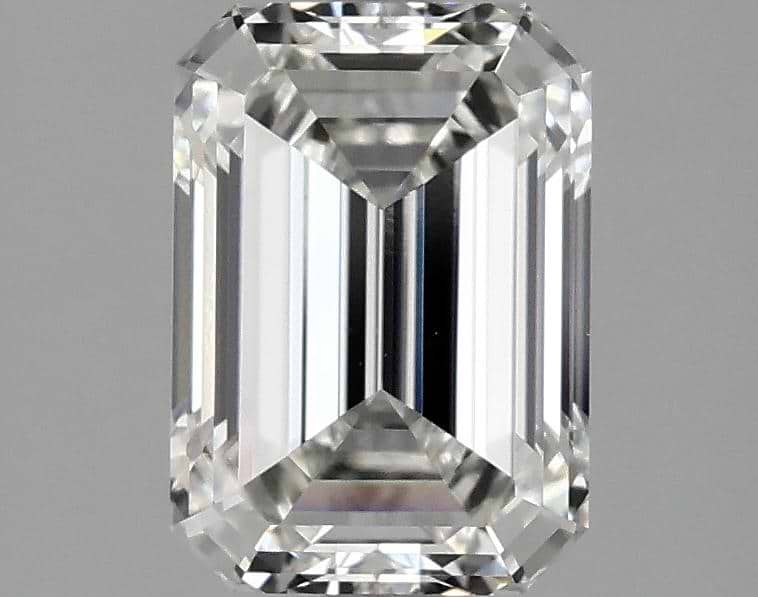 2.1 Carat Emerald Shaped Ideal Cut VS1 IGI Certified Lab Grown Diamond