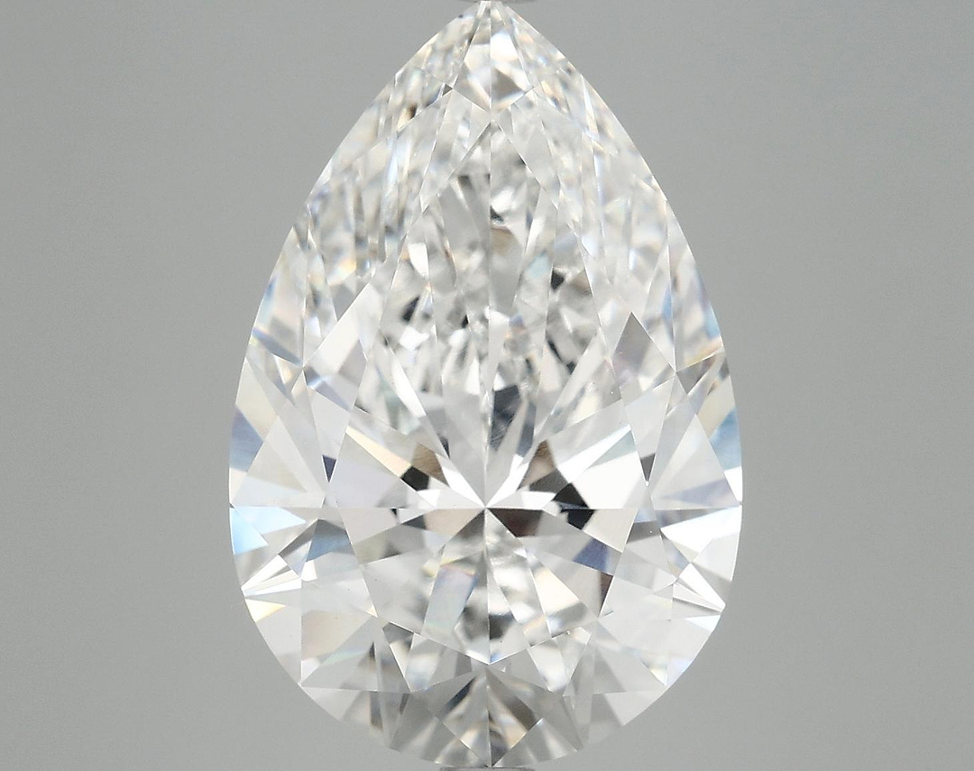 7.43 Carat Pear Shaped Excellent Cut VVS2 IGI Certified Lab Grown Diamond