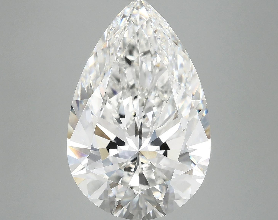 7.12 Carat Pear Shaped Ideal Cut VVS2 IGI Certified Lab Grown Diamond