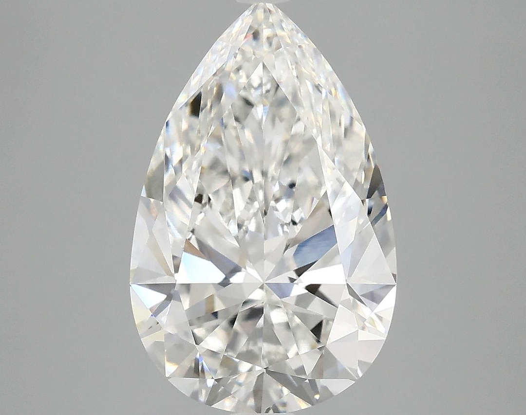 3.98 Carat Pear Shaped Ideal Cut VVS2 IGI Certified Lab Grown Diamond