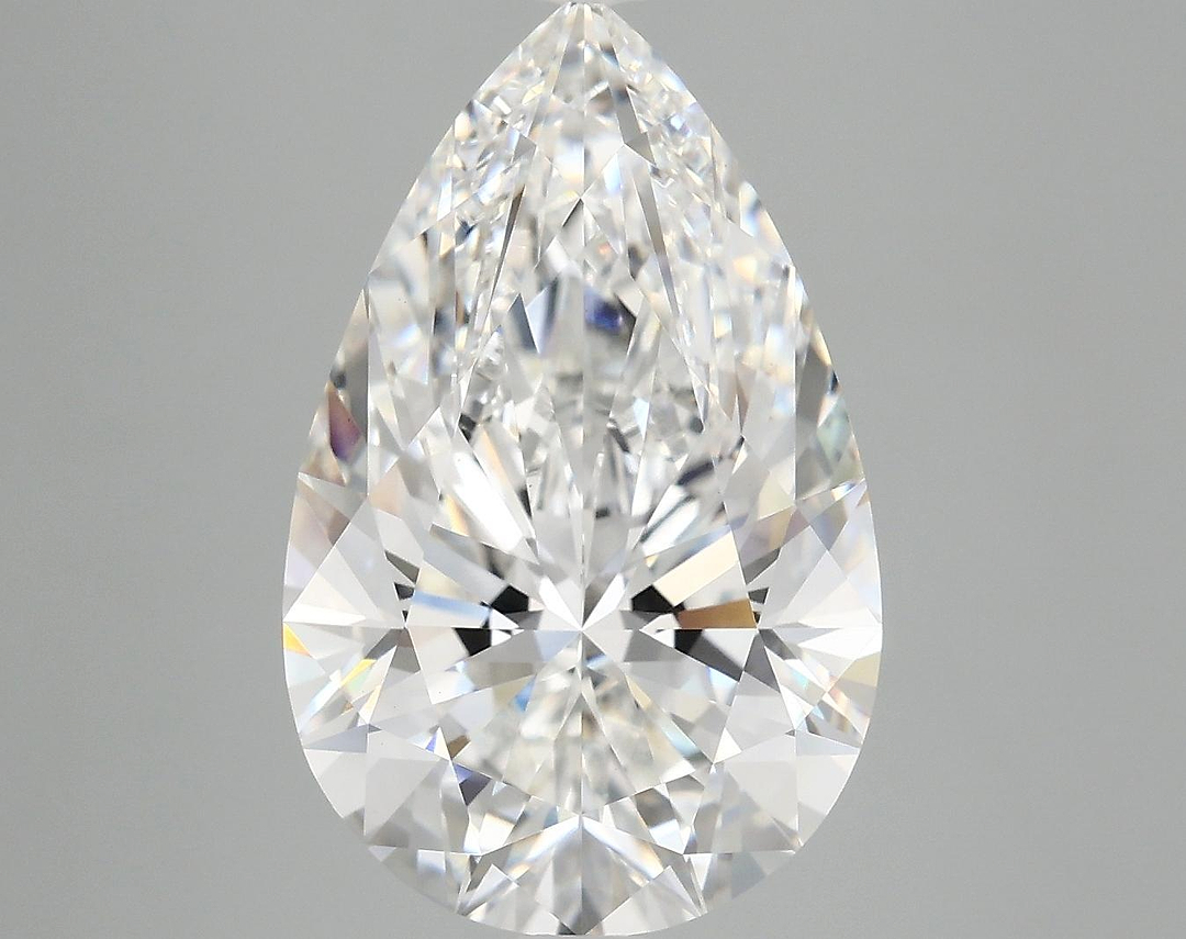 6.17 Carat Pear Shaped Ideal Cut VVS2 IGI Certified Lab Grown Diamond