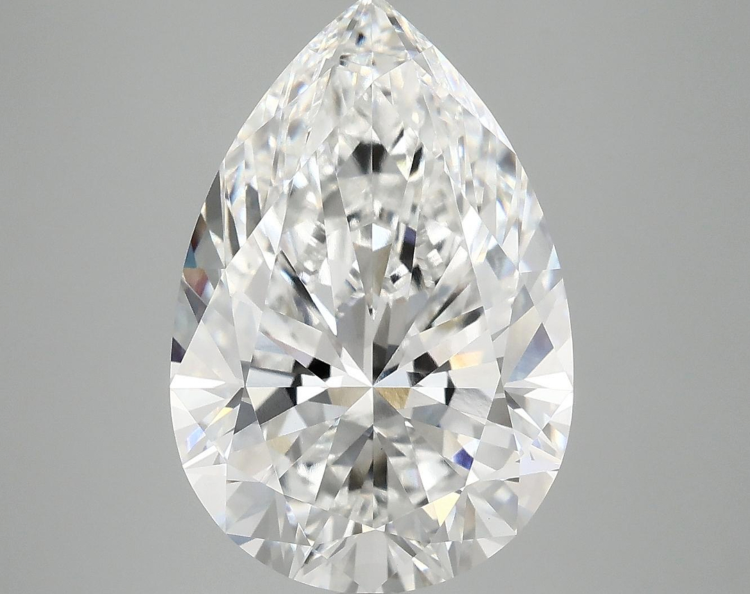 6.86 Carat Pear Shaped Excellent Cut VVS2 IGI Certified Lab Grown Diamond