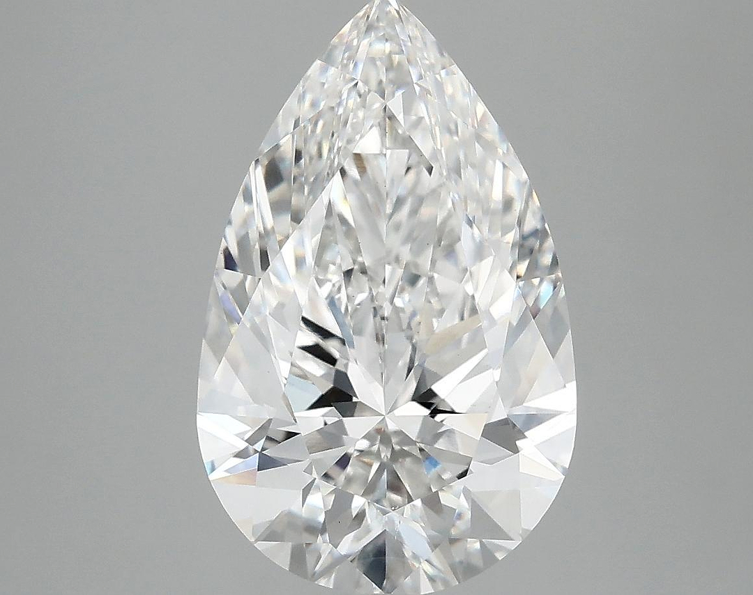 3.88 Carat Pear Shaped Ideal Cut VVS2 IGI Certified Lab Grown Diamond