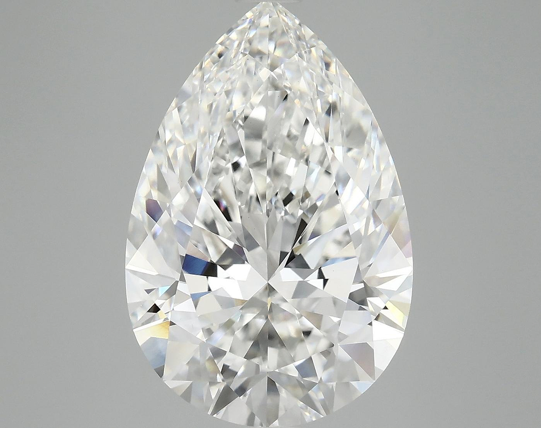6.36 Carat Pear Shaped Excellent Cut VVS2 IGI Certified Lab Grown Diamond