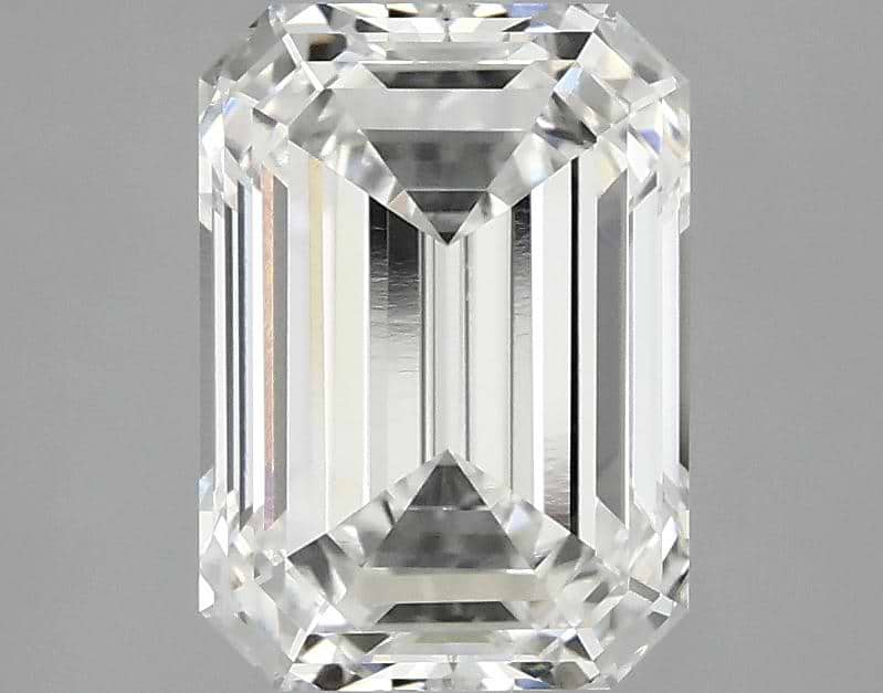 2.54 Carat Emerald Shaped Excellent Cut VVS2 IGI Certified Lab Grown Diamond