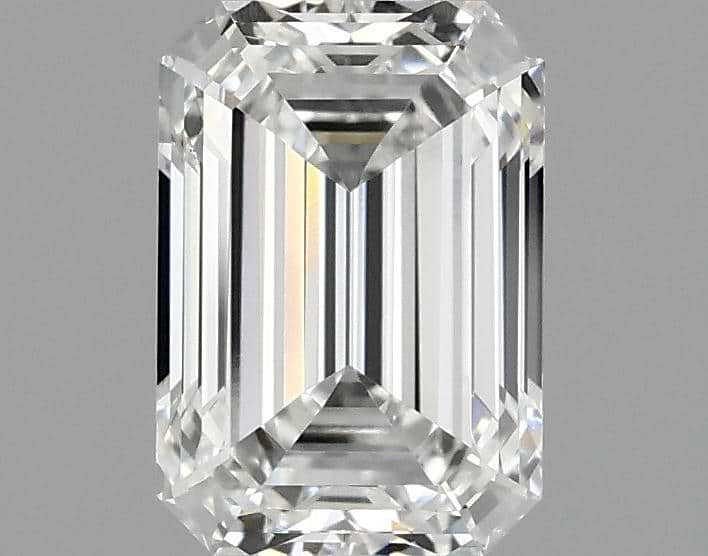 1.87 Carat Emerald Shaped Ideal Cut VVS2 IGI Certified Lab Grown Diamond