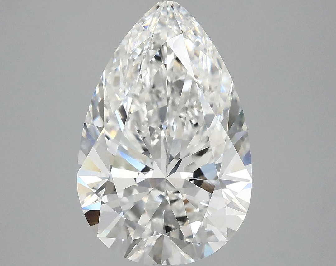 4.05 Carat Pear Shaped Excellent Cut VVS2 IGI Certified Lab Grown Diamond