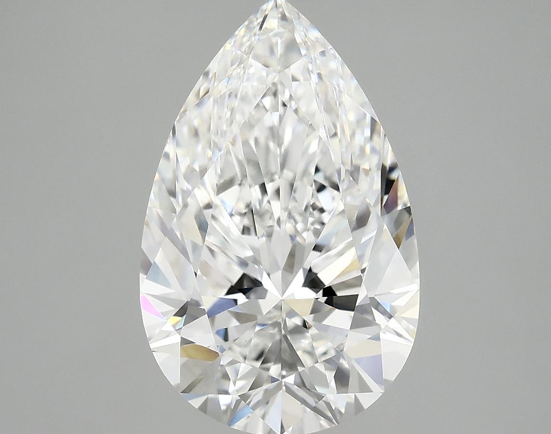 4.02 Carat Pear Shaped Ideal Cut VVS2 IGI Certified Lab Grown Diamond