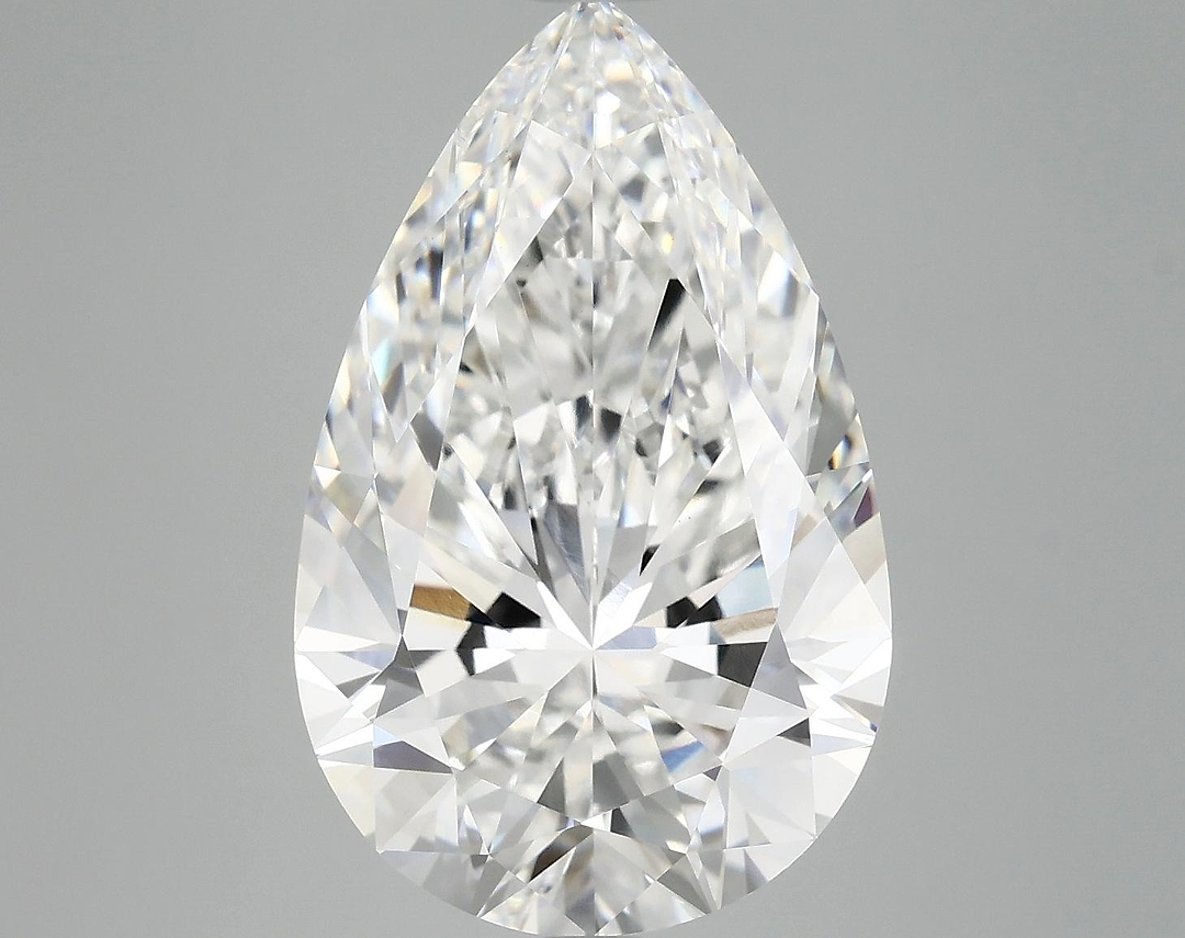 7.13 Carat Pear Shaped Ideal Cut VVS2 IGI Certified Lab Grown Diamond