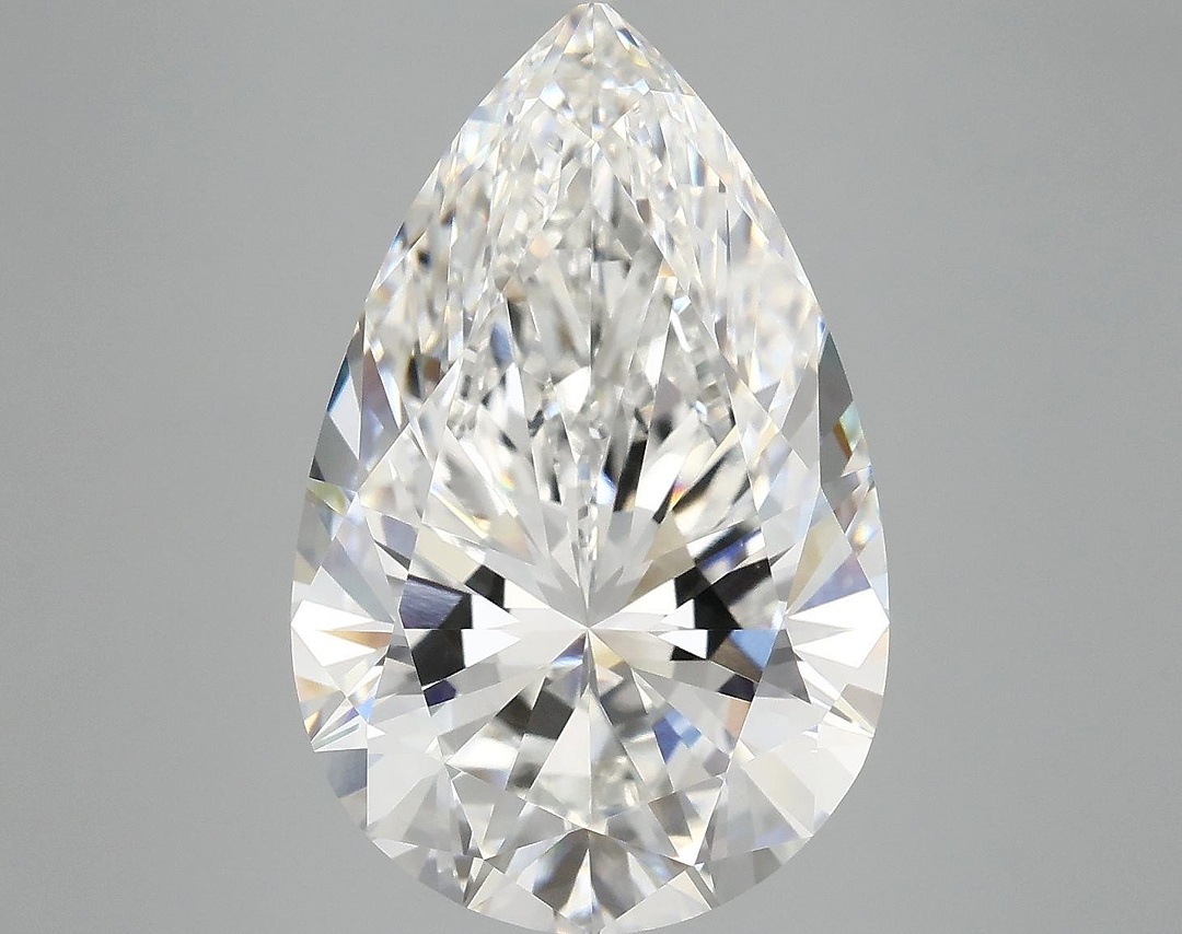 7.11 Carat Pear Shaped Ideal Cut VVS2 IGI Certified Lab Grown Diamond