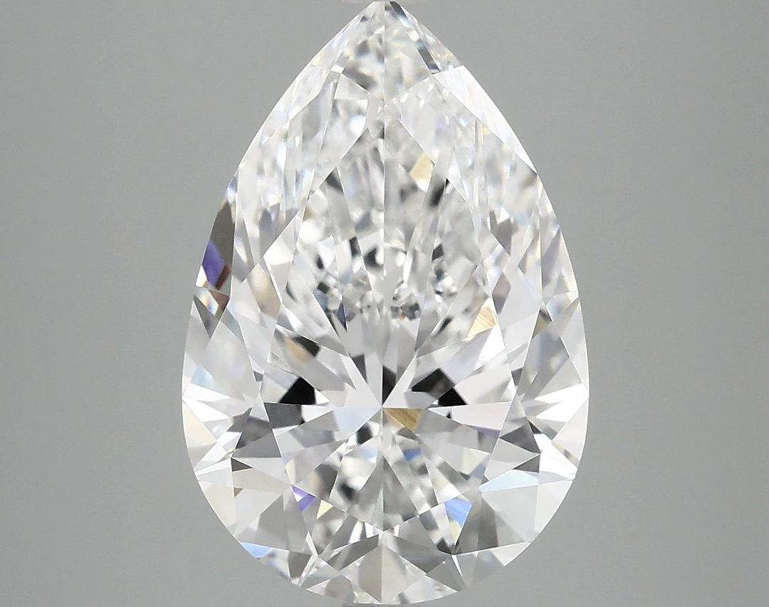 5.51 Carat Pear Shaped Excellent Cut VVS2 IGI Certified Lab Grown Diamond