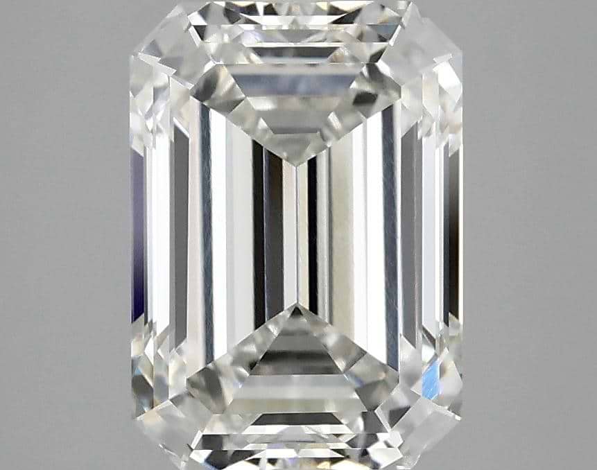 3.08 Carat Emerald Shaped Ideal Cut VVS2 IGI Certified Lab Grown Diamond