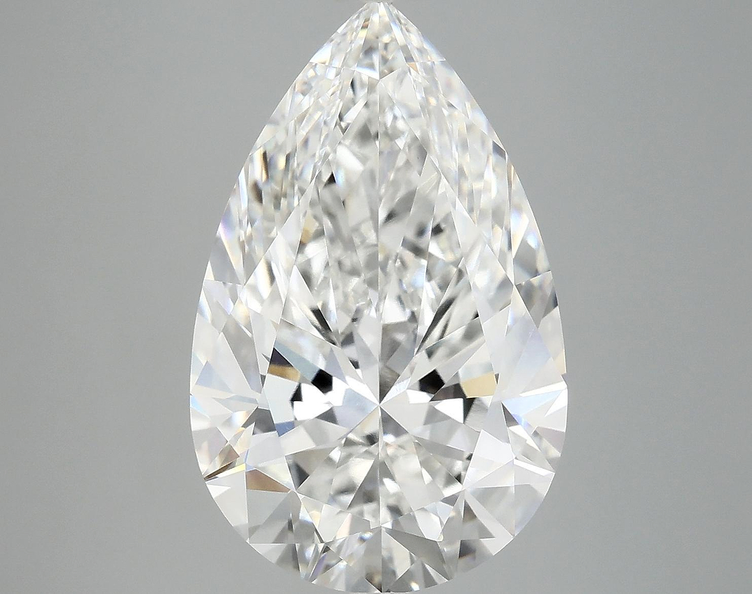 7.34 Carat Pear Shaped Ideal Cut VVS2 IGI Certified Lab Grown Diamond