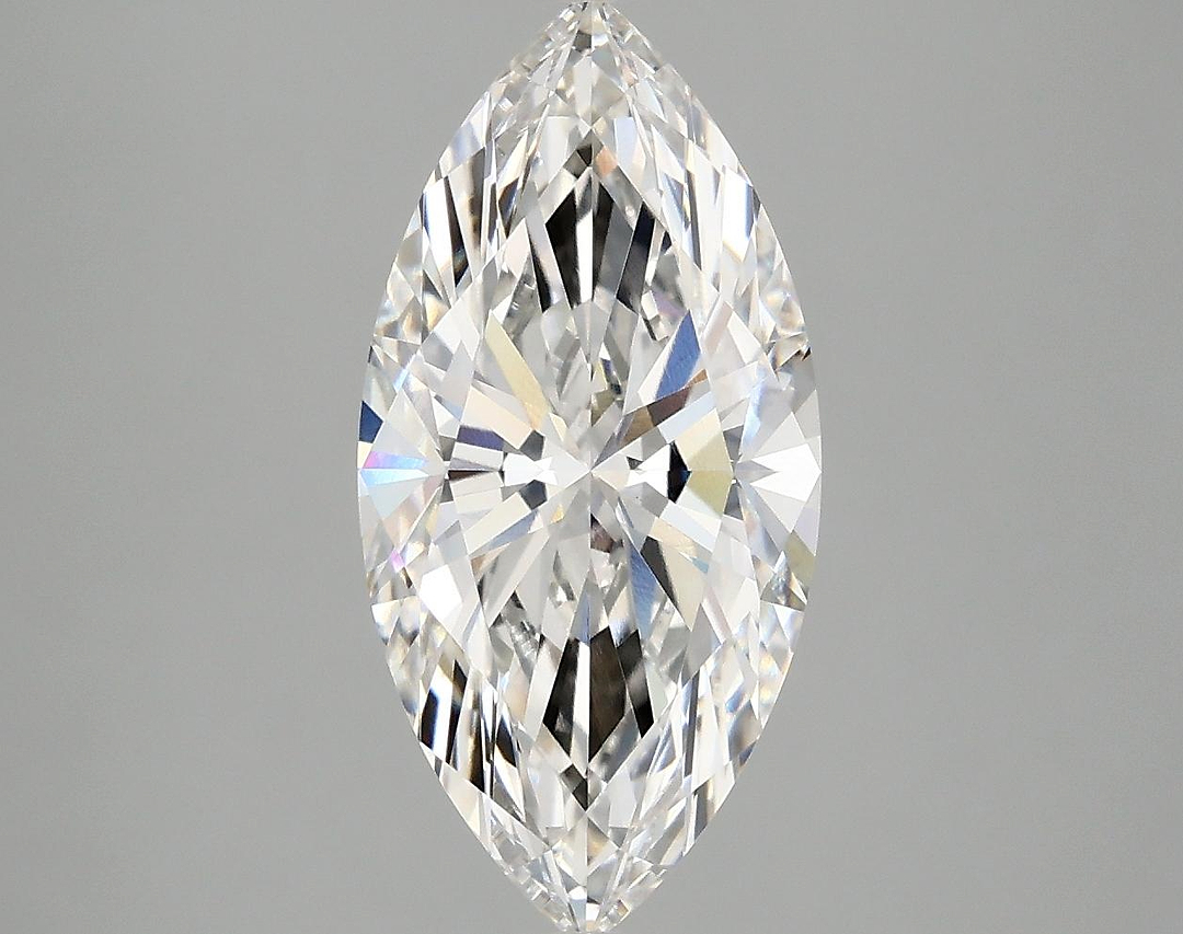 2.88 Carat Marquise Shaped Excellent Cut VVS2 IGI Certified Lab Grown Diamond