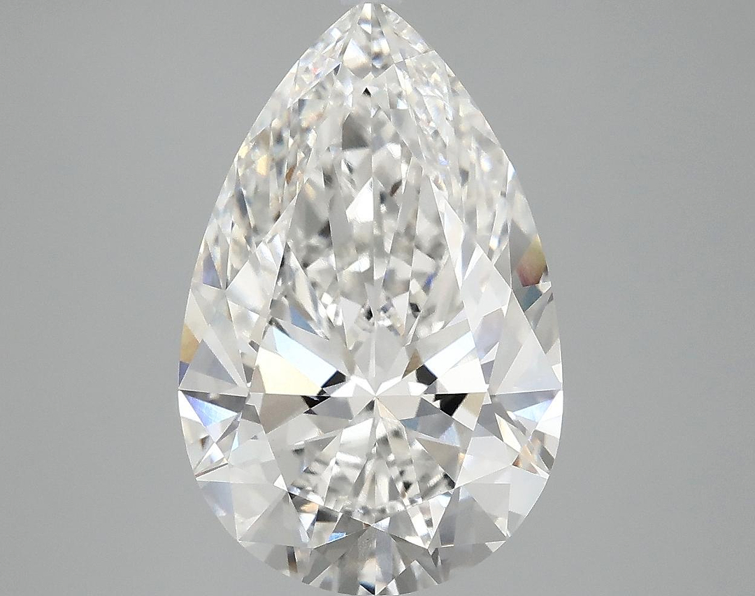 4.88 Carat Pear Shaped Ideal Cut VVS2 IGI Certified Lab Grown Diamond