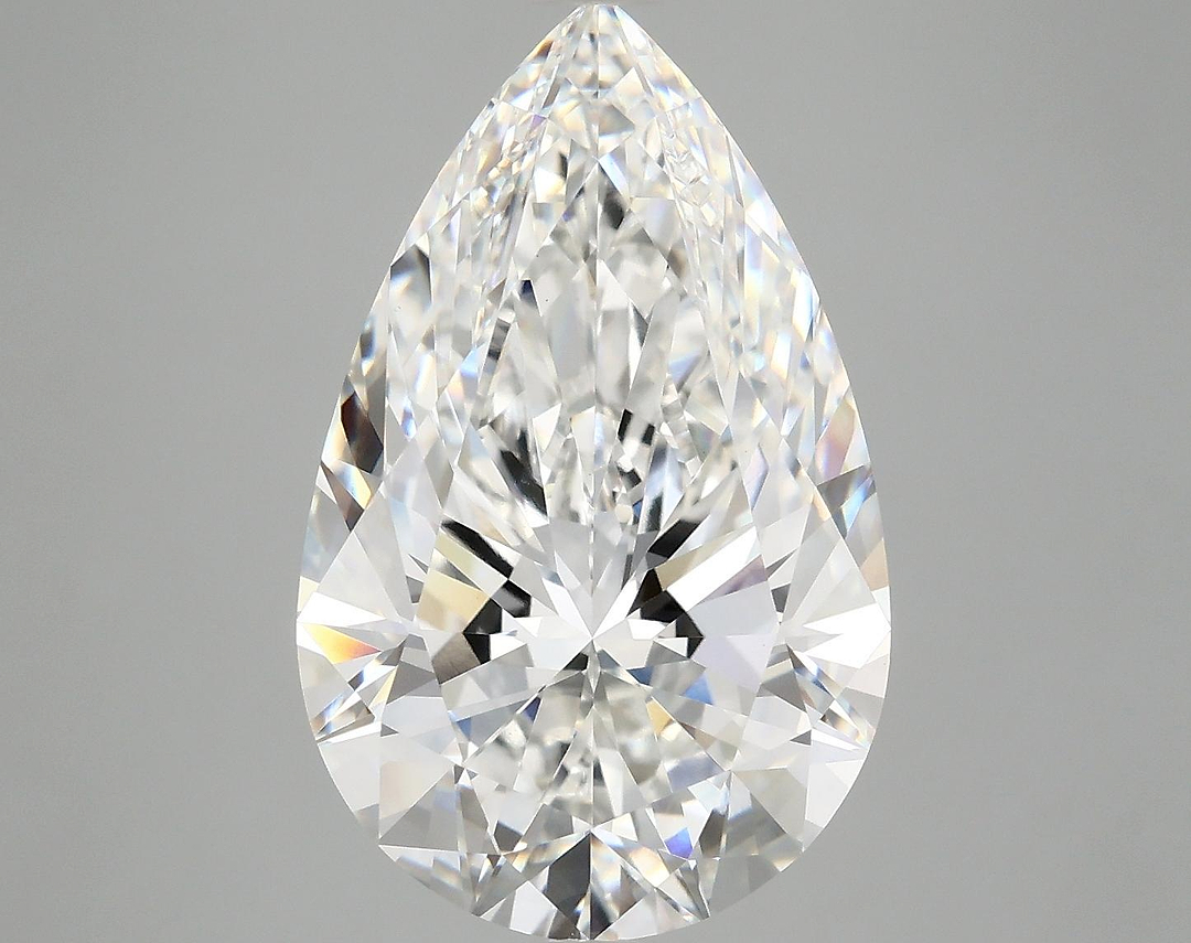 7.2 Carat Pear Shaped Ideal Cut VVS2 IGI Certified Lab Grown Diamond