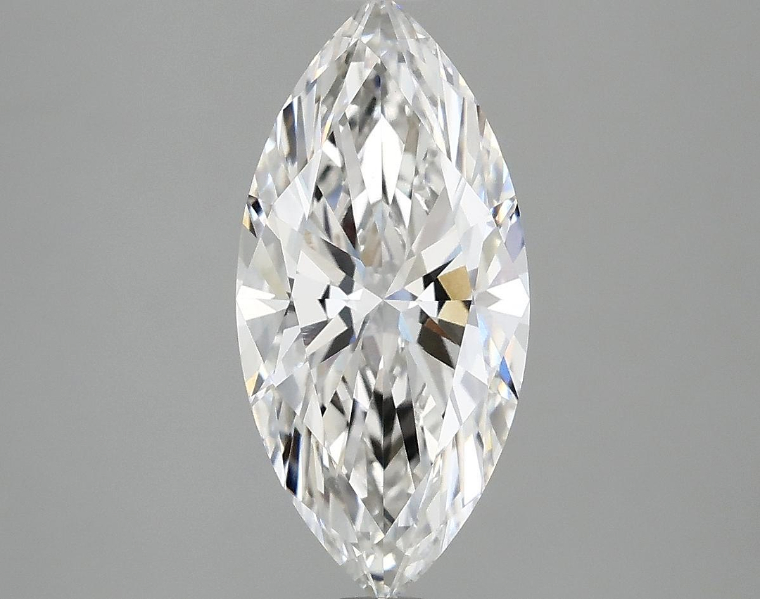 2.56 Carat Marquise Shaped Excellent Cut VVS2 IGI Certified Lab Grown Diamond