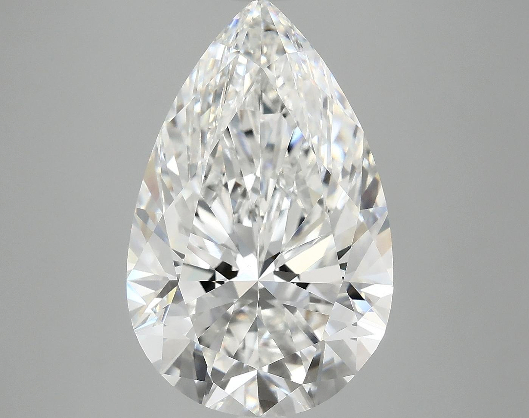 6.78 Carat Pear Shaped Ideal Cut VVS2 IGI Certified Lab Grown Diamond