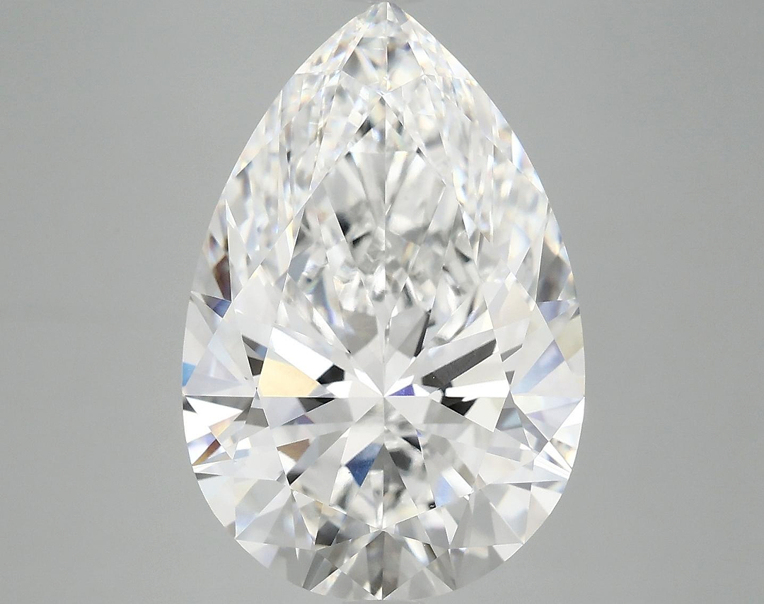 7.63 Carat Pear Shaped Excellent Cut VVS2 IGI Certified Lab Grown Diamond