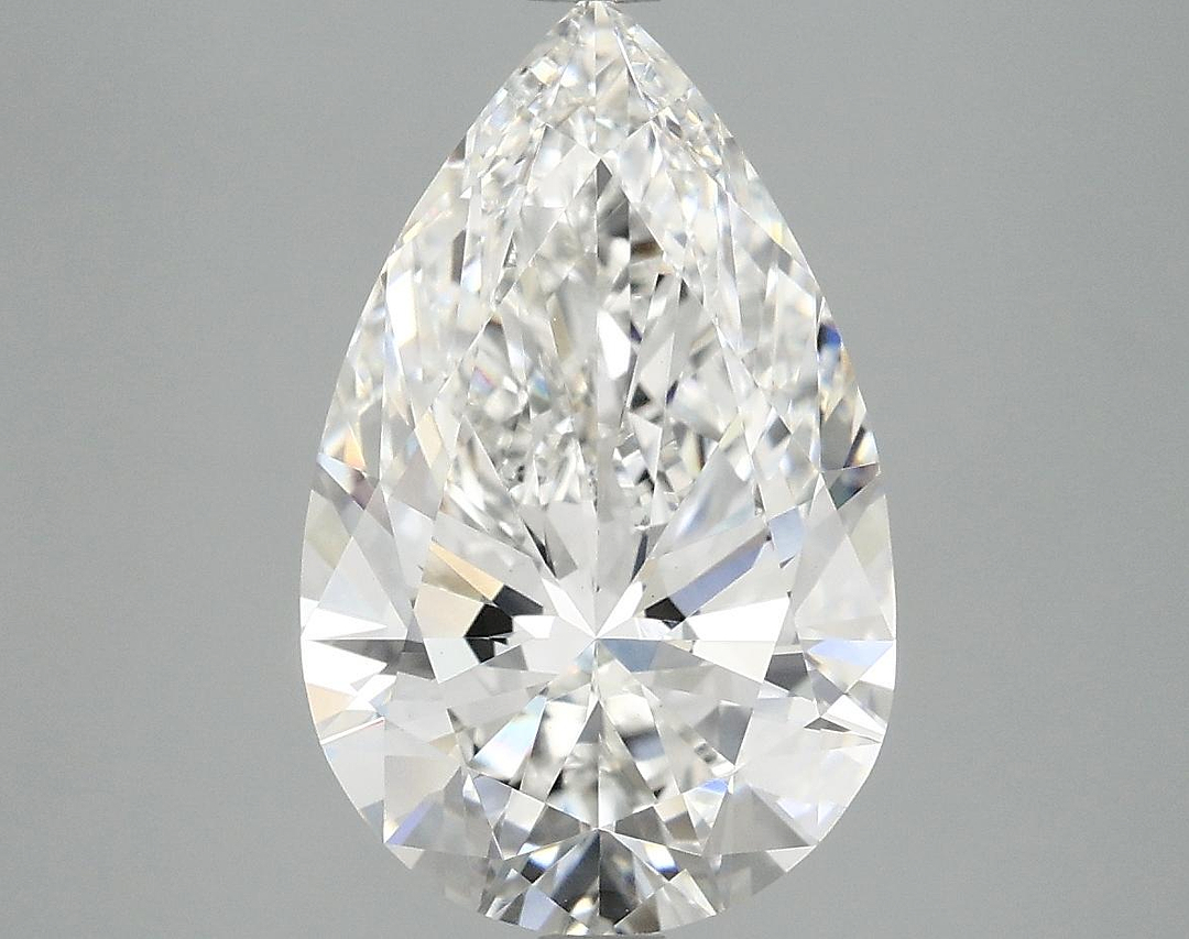 3.9 Carat Pear Shaped Ideal Cut VVS2 IGI Certified Lab Grown Diamond
