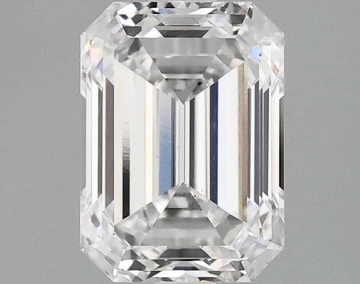 2.1 Carat Emerald Shaped Excellent Cut VS1 IGI Certified Lab Grown Diamond
