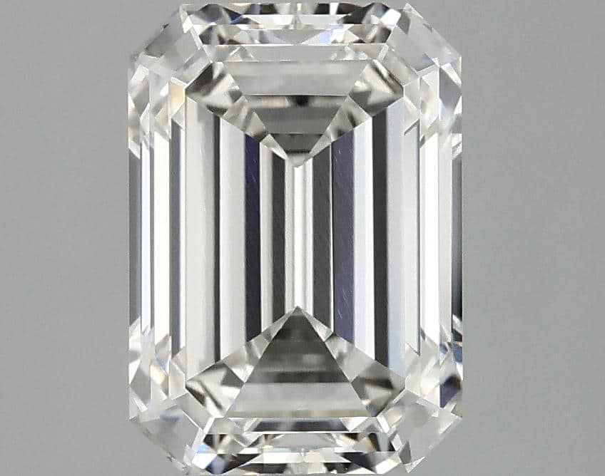 3.18 Carat Emerald Shaped Ideal Cut VVS2 IGI Certified Lab Grown Diamond