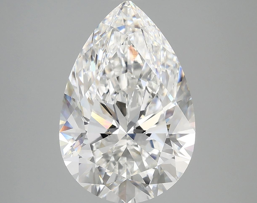 5.08 Carat Pear Shaped Excellent Cut VVS2 IGI Certified Lab Grown Diamond