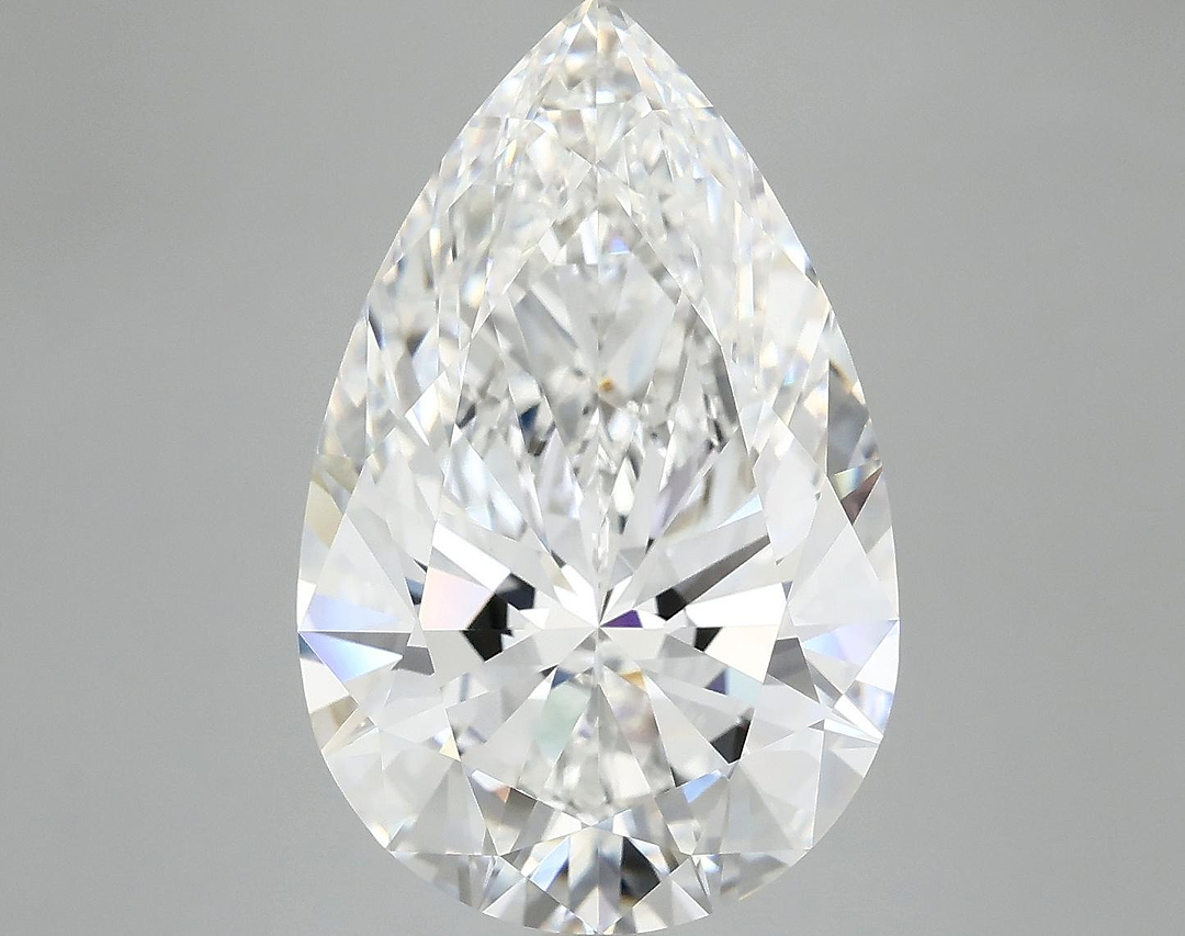 7.5 Carat Pear Shaped Ideal Cut VVS2 IGI Certified Lab Grown Diamond