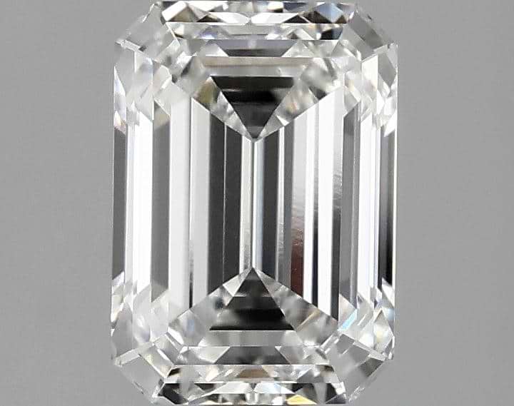 1.98 Carat Emerald Shaped Ideal Cut VS1 IGI Certified Lab Grown Diamond