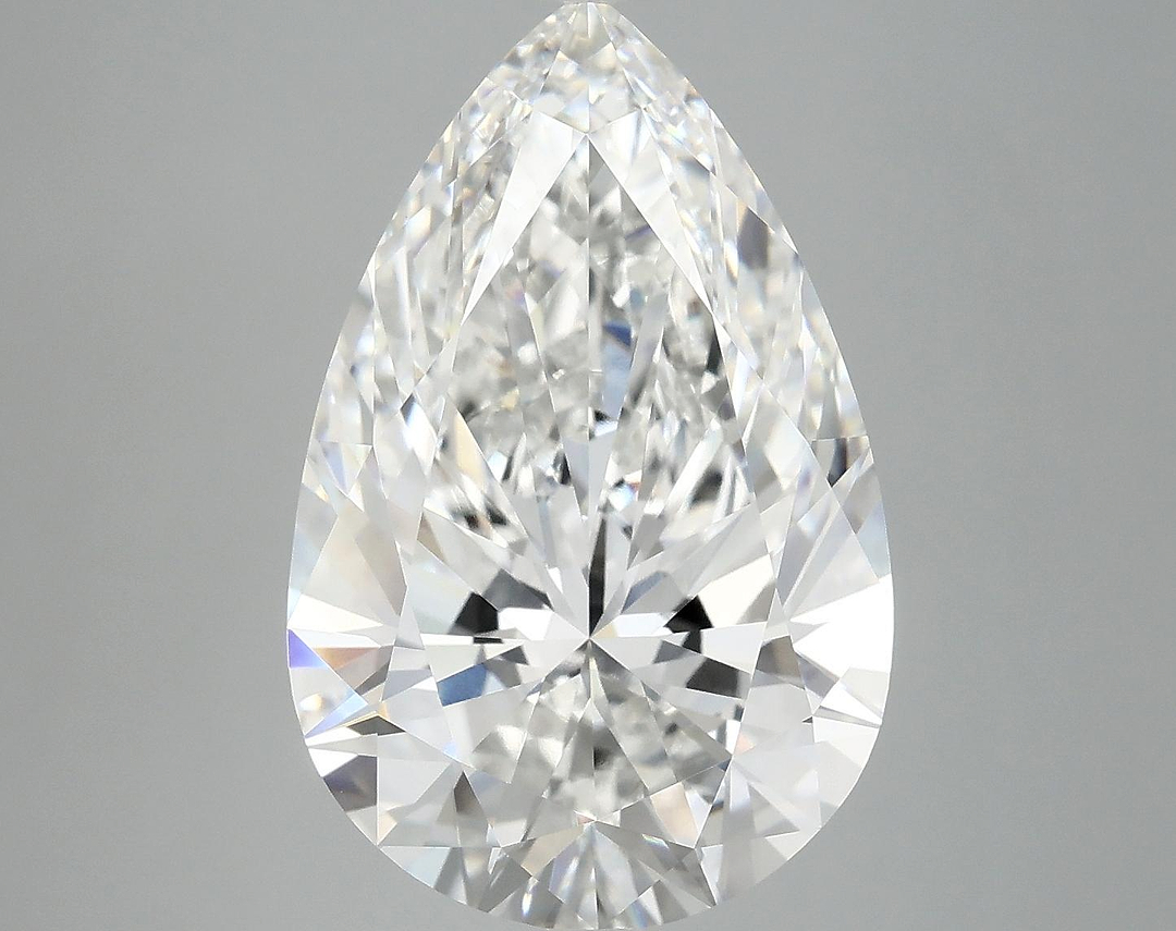 7.24 Carat Pear Shaped Ideal Cut VVS2 IGI Certified Lab Grown Diamond