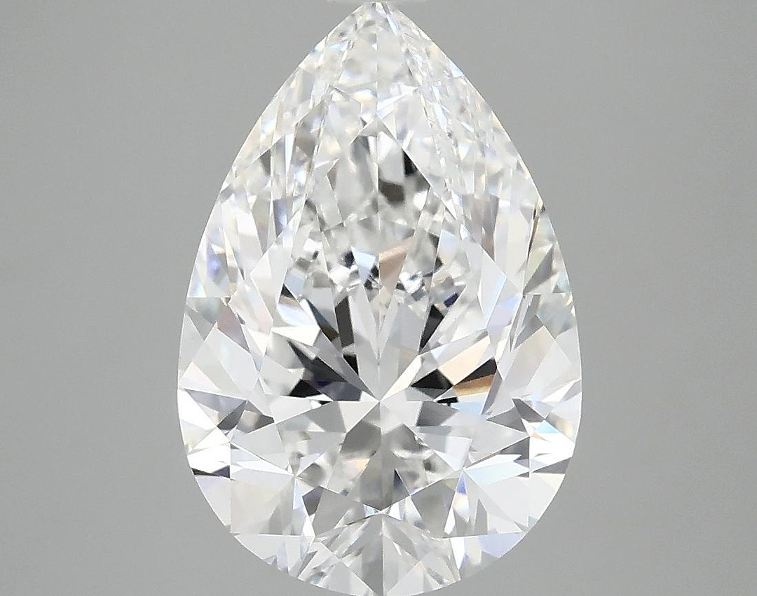 3.98 Carat Pear Shaped Excellent Cut VVS2 IGI Certified Lab Grown Diamond
