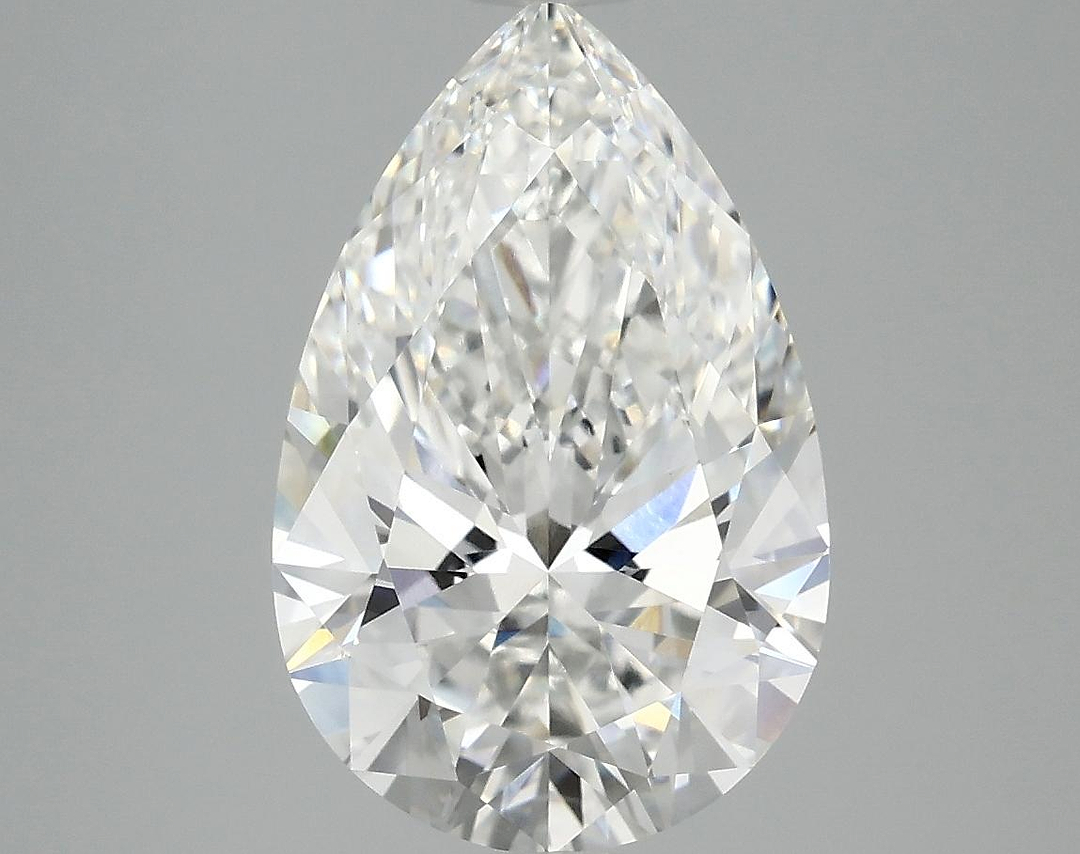 3.8 Carat Pear Shaped Ideal Cut VVS2 IGI Certified Lab Grown Diamond