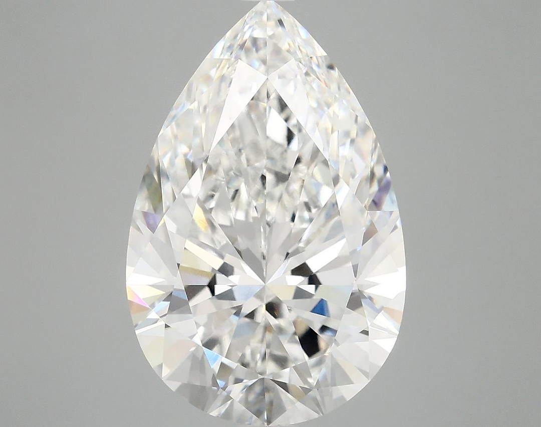 7.08 Carat Pear Shaped Excellent Cut VVS2 IGI Certified Lab Grown Diamond