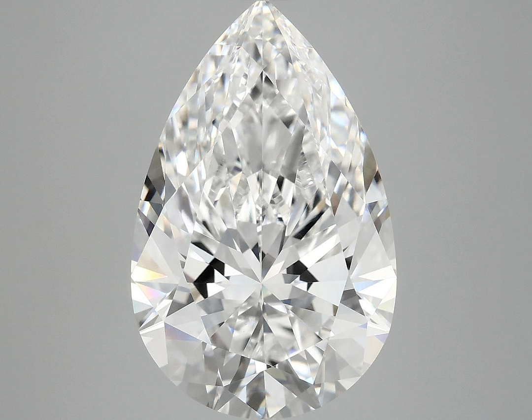 6.16 Carat Pear Shaped Ideal Cut VVS2 IGI Certified Lab Grown Diamond