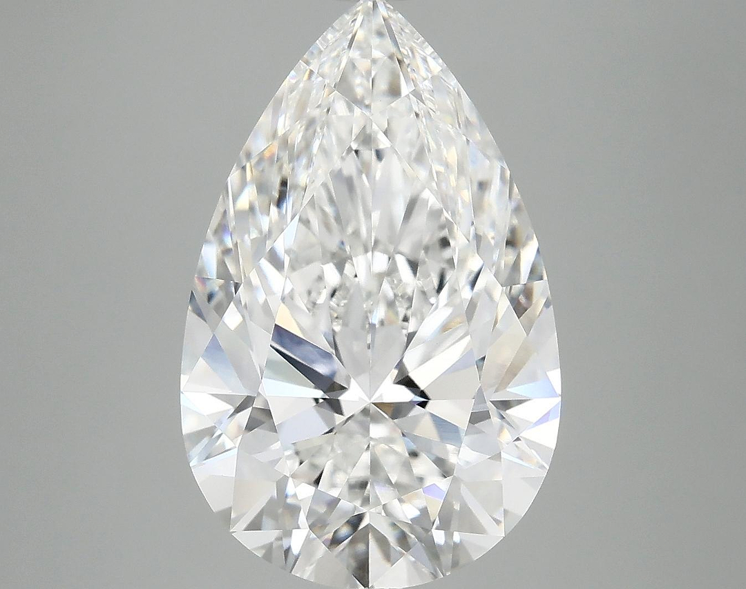 6.19 Carat Pear Shaped Ideal Cut VVS2 IGI Certified Lab Grown Diamond