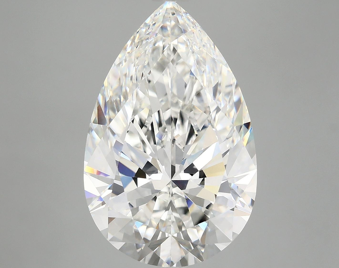 7.27 Carat Pear Shaped Ideal Cut VVS2 IGI Certified Lab Grown Diamond
