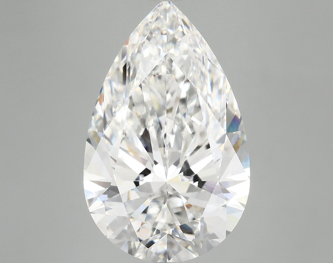 6.93 Carat Pear Shaped Ideal Cut VVS2 IGI Certified Lab Grown Diamond