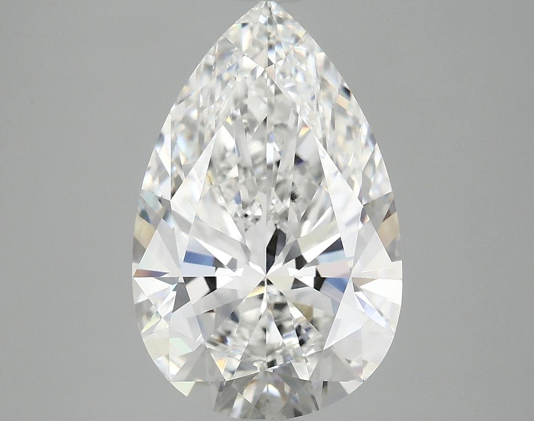 3.74 Carat Pear Shaped Ideal Cut VVS2 IGI Certified Lab Grown Diamond