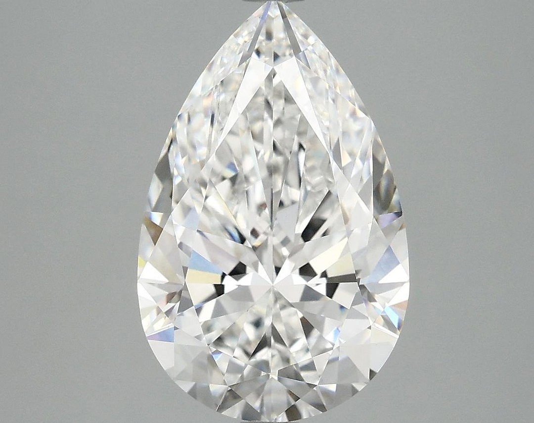 3.98 Carat Pear Shaped Ideal Cut VVS2 IGI Certified Lab Grown Diamond