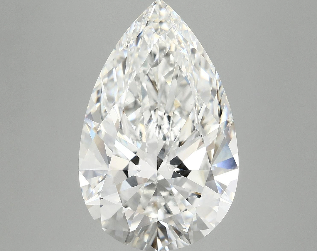 7.01 Carat Pear Shaped Ideal Cut VVS2 IGI Certified Lab Grown Diamond