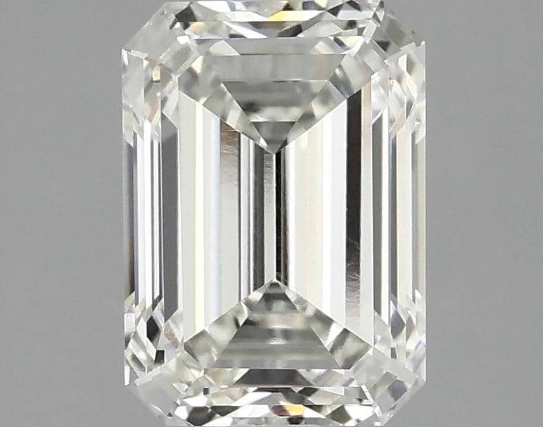 2.52 Carat Emerald Shaped Ideal Cut VVS2 IGI Certified Lab Grown Diamond