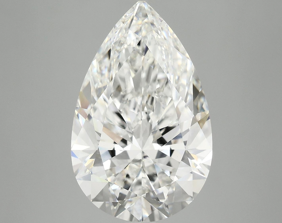 6.07 Carat Pear Shaped Ideal Cut VVS2 IGI Certified Lab Grown Diamond