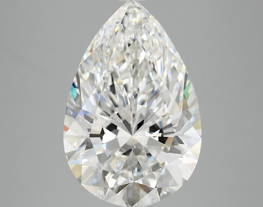 5.05 Carat Pear Shaped Excellent Cut VVS2 IGI Certified Lab Grown Diamond