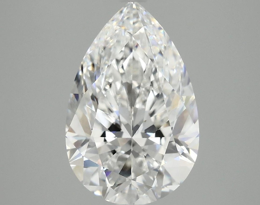 3.8 Carat Pear Shaped Ideal Cut VVS2 IGI Certified Lab Grown Diamond