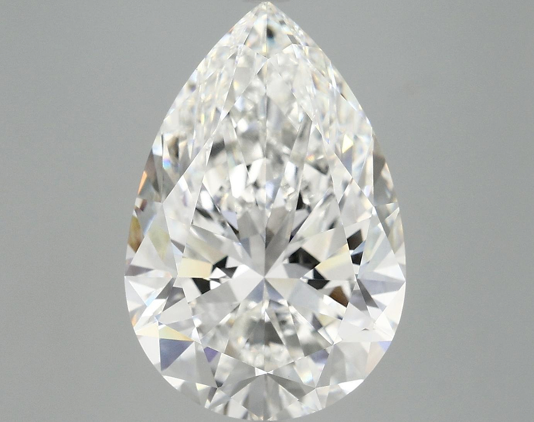 7.08 Carat Pear Shaped Excellent Cut VVS2 IGI Certified Lab Grown Diamond