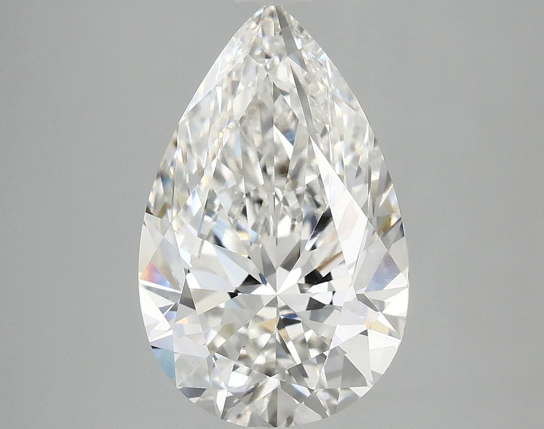 4.04 Carat Pear Shaped Ideal Cut VVS2 IGI Certified Lab Grown Diamond