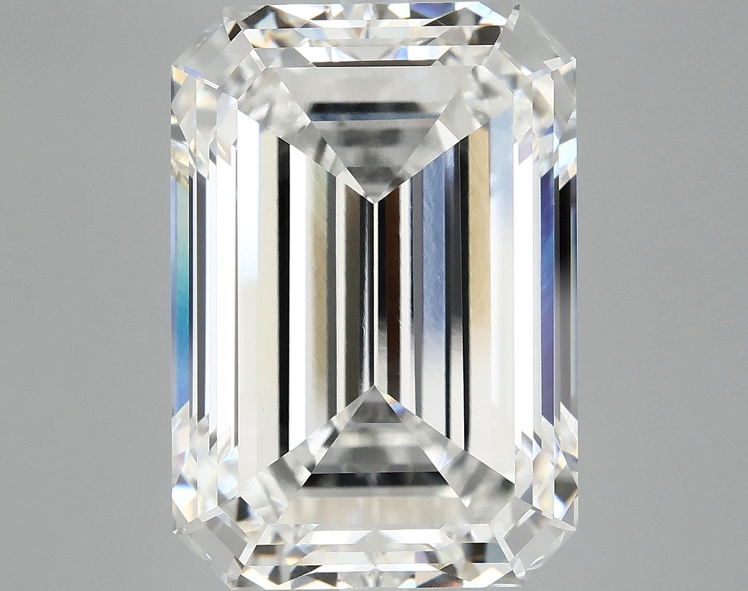 12.35 Carat Emerald Shaped Ideal Cut VVS2 IGI Certified Lab Grown Diamond