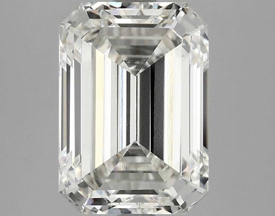 3.41 Carat Emerald Shaped Ideal Cut VVS2 IGI Certified Lab Grown Diamond